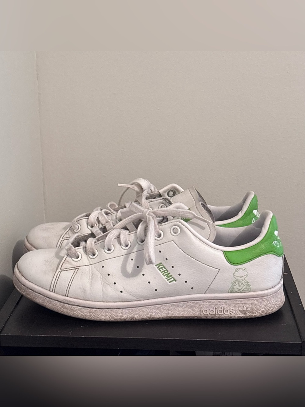 Adidas Stan Smith Kermit D. Frog Green Sneakers Men's Size 8.5